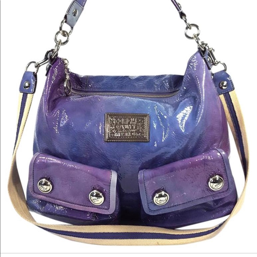 Coach Poppy purple ombre violet cross body bag - Picture 10 of 16